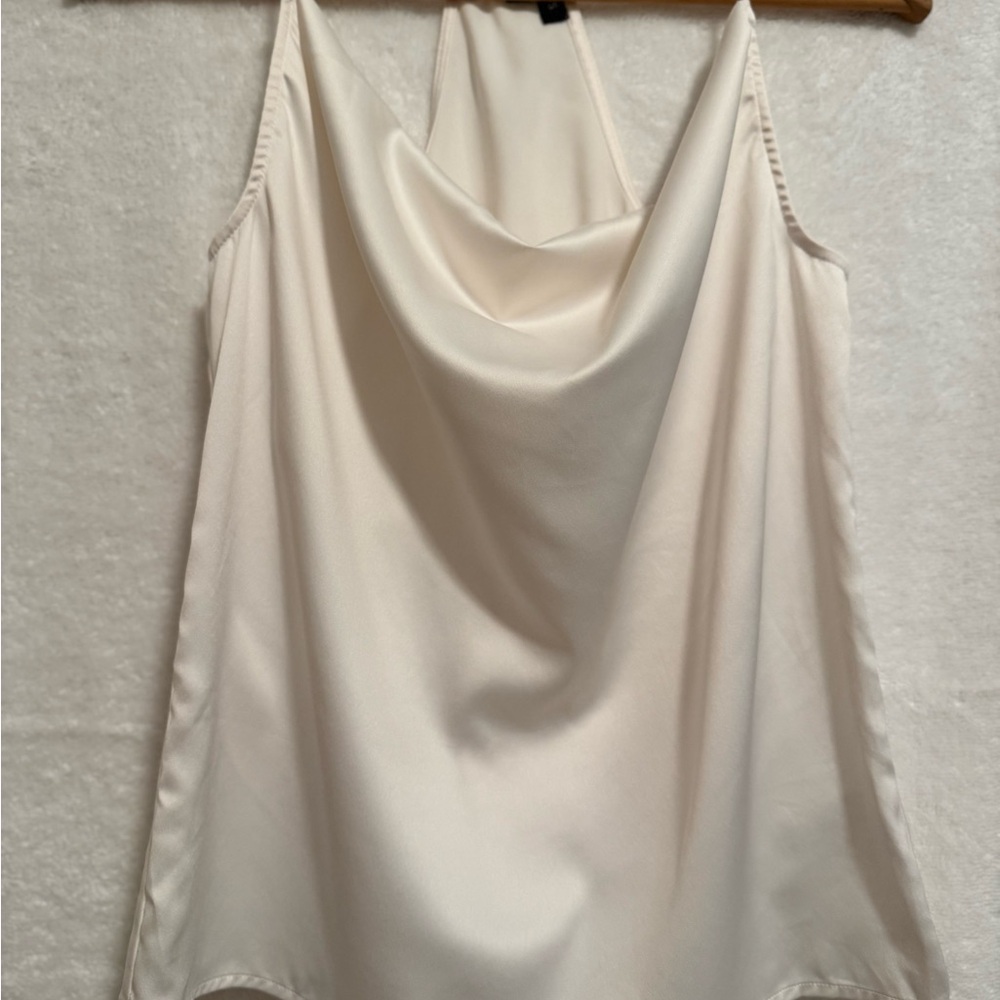Elegant Cream Halter Top